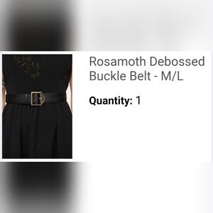 Disturbia Black Belt with Gold Buckle